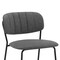 Armen Living Carlo 26" Gray Faux Leather and Black Metal Counter Height Bar Stool LCCOBABLGR26 - alternate 6